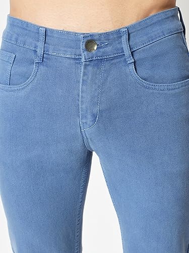 Image of KARGEENS Men Kargeens Men's Jeans Pant Slim Fit Stretchable Casual Wear Low Rise Cotton Blend Denim