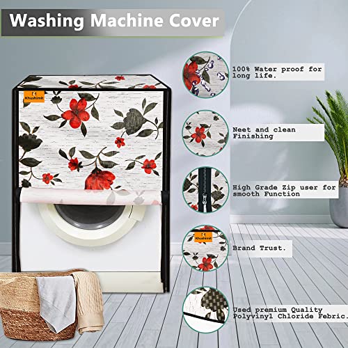 Image of Front Load Washing Machine Cover / Waterproof Oil-proof Dust Free / Wipes clean / Premium Quality /Compatible for (8 Kg,8.2 Kg,8.5 Kg, 8.8Kg) All Brand.