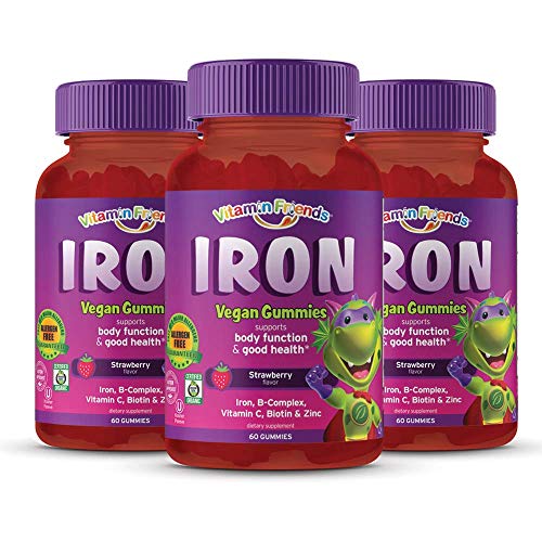 Vitamin Friends Gummy Bear Iron Supplement For Kids 3 Pack 90 Day Supply With B Complex Vitamin C Zinc Biotin Iron Gummies Support Children Healthy Body Function Buy Online In Morocco