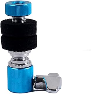 1 juego de soporte de embrague de metal estándar para instrumentos de percusión, accesorios de repuesto, color azul con agujero de 7,5 mm