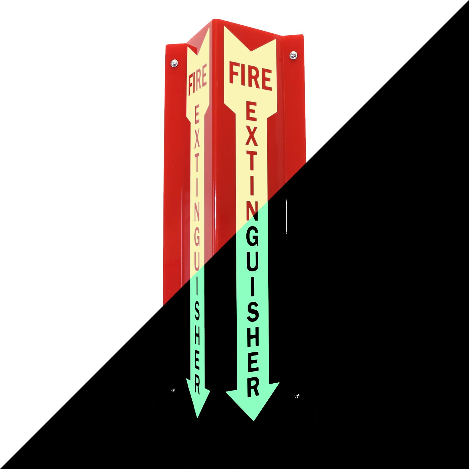 amazon-com-smartsign-fire-extinguisher-two-sided-v-shaped-projecting-sign-with-down-arrow-18-x-4-inch-120-mil-thick-glow-in-the-dark-polished-acrylic-photoluminescent-tools-home-improvement for Free Printable Fire Extinguisher Signs Amazon.com: SmartSign
