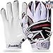 Franklin Sports Atlanta Falcons Youth NFL Football Receiver Gloves - Receiver Gloves For Kids - NFL Team Logos and Silicone Palm - Youth M/L Pair