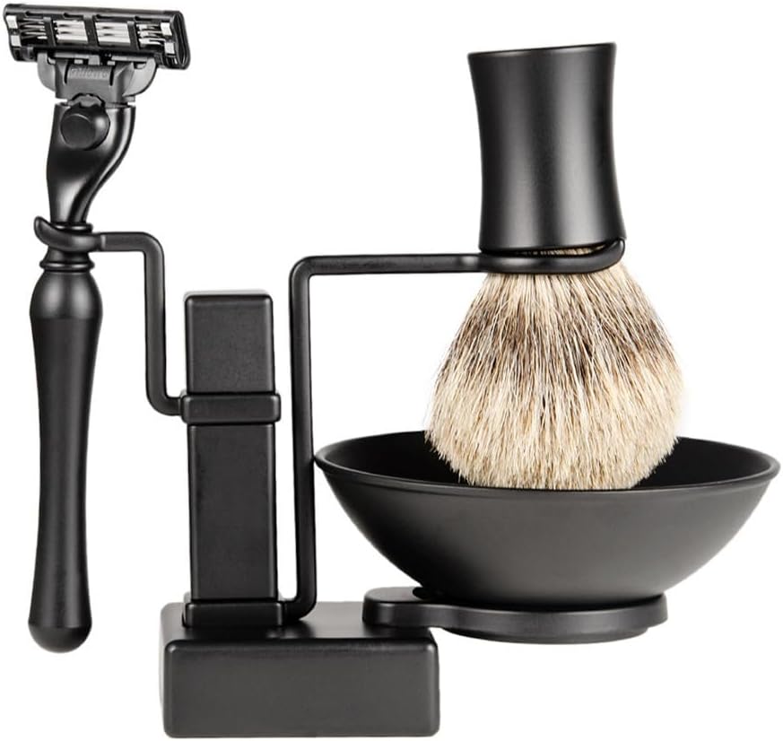 FOMIYES 2pcs Rasuradoras Para Hombres Mens Shaving Soap Shaving for Men Cream Bowls Shave Brush Holder Razor Stand Beard Set Man Black Tool Shave Men's Suits