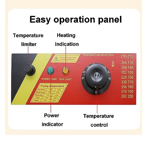 ERoomQ 25L Cheese Hot Dog Stick Machine,Sausage Grill Stove,3000W Commercial Electric Fryer Sausage Frying Equipment with Precise Thermostat