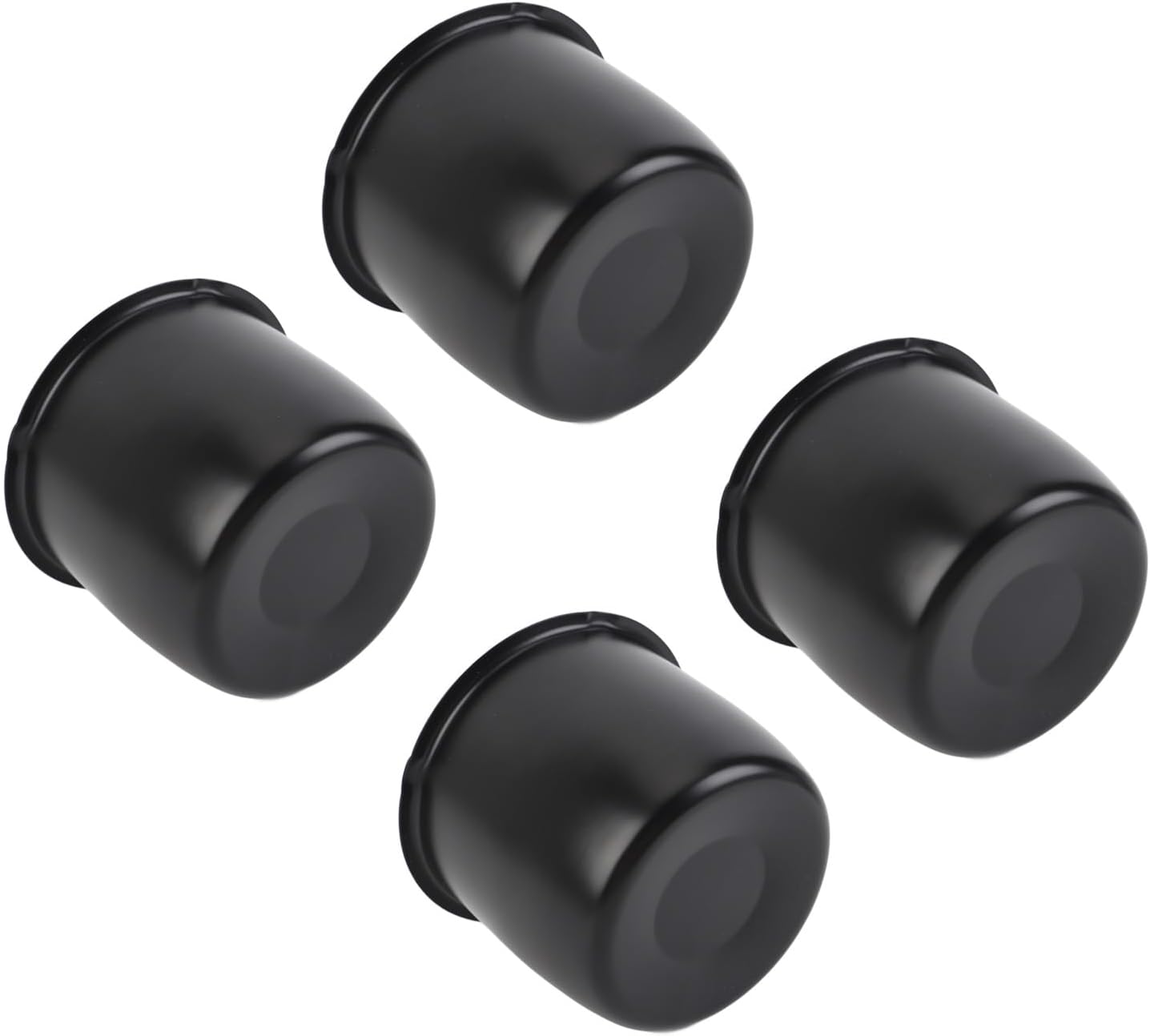 4Pcs Wheel Center Caps 4.25 Inch Carbon Steel Push Through Hub Covers for 4.25in Center Bore Truck Trailer RV SUV Wheels Rims