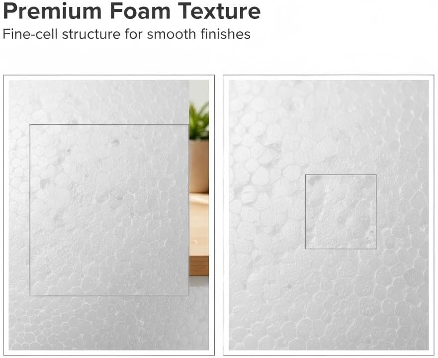 FFchuanhe 4pcs Foam Balls for Crafts DIY Styrofoam Round Balls 5.3in
