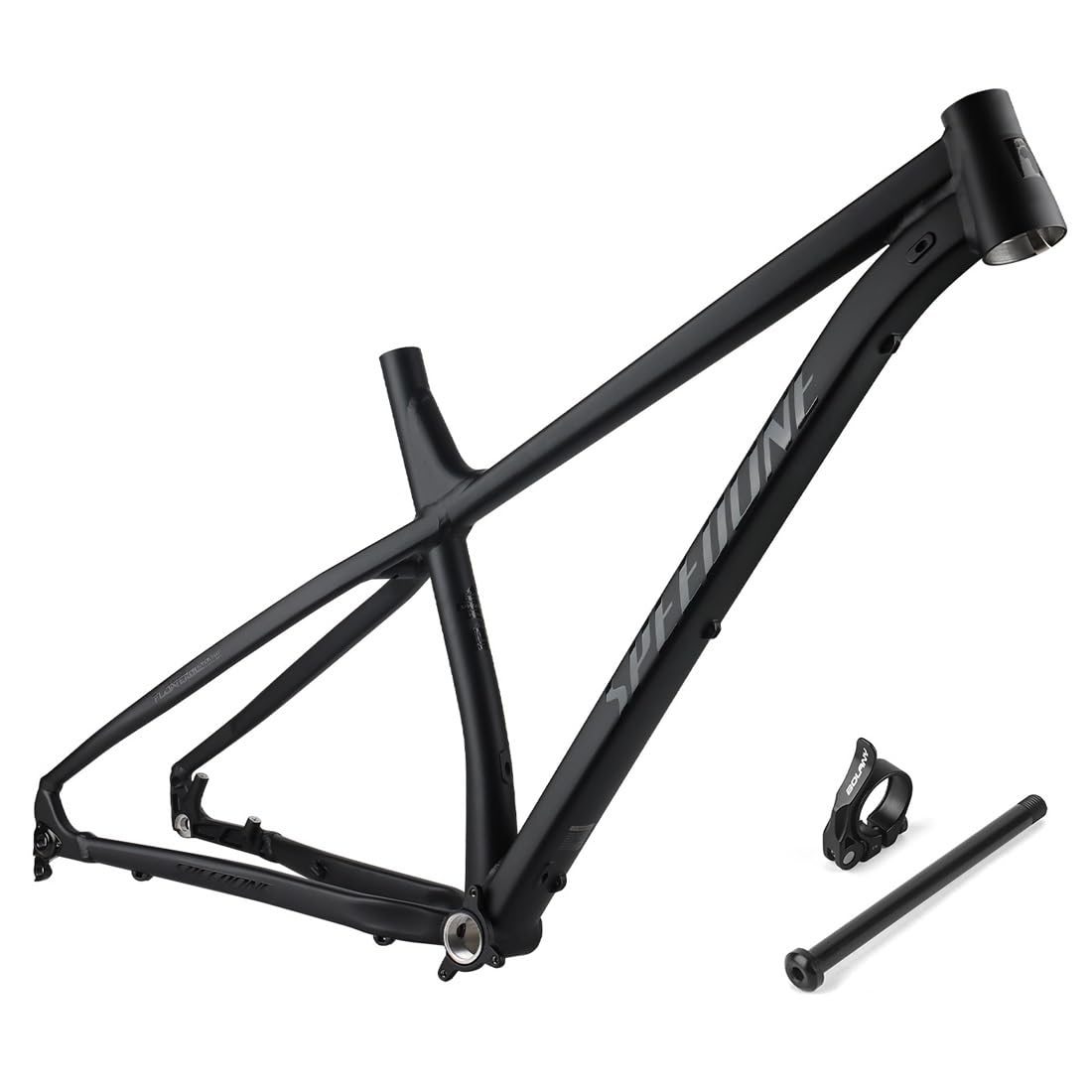 Hardtail MTB Rahmen 27,5/29er XC Mountainbike Rahmen Boost Steckachse 12 * 148mm Aluminium Legierung Rahmen Scheibenbremse M/L(Black,M)