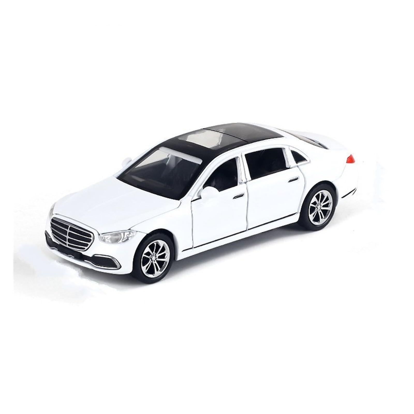 BANKOTO Diecast Car 1:32 For Benz S400L Alloy Metal Diecast Model Car Collections Collectible(White)