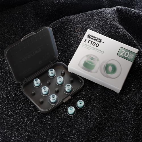 Image of WHIZZER LT100 Liquid Silicone Eartips, 4 Pairs XS /S /M /L, Soft Replacement for 5-6.5mm Nozzle IEMs (Truthear, Moondrop, Campfire Audio), Tight Impactful Bass & All-Day Comfort