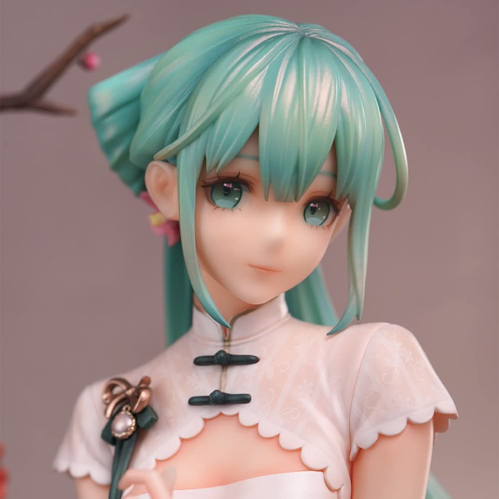 Miku Cheongsam Love Sailor Figur, Pink PVC Statue, Anime Dekoration, Miku Hatsune Sammlerstück, 25 cm