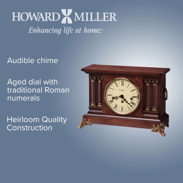Amazon.com: Howard Miller Circa Mantel Clock - Vintage Wooden