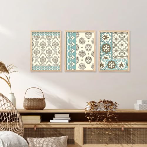 Image of kotart Premium Digital Madhubani Art Paintings with Frame for Home Decor - Framed Painting Living Room Bedroom Office - Wall Decoration - Pack of 6 (14X20 Inch, J)