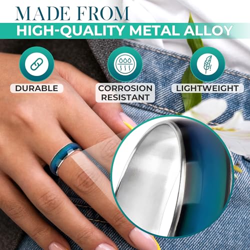 50Pcs Mood Rings for Women - Mood Rings Bulk 6-10 Size Pack Adult Mood Ring Color Change Rings - Color Change Ring Men's3