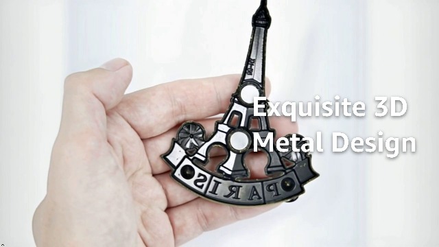 Imanes decorativos Torre Eiffel metálicos 3D set 2 miniatura 7
