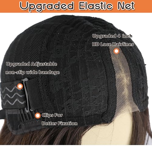 NOSTALGIA Black Wig for Women, Long Wavy Lace Hairline Synthetic Wig - image 7