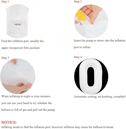 Miniatura 5 de Globos blancos del número 40, gigantes, gigantes, grandes, 40 pulgadas, globos de mylar de aluminio para mujeres y hombres, suministros de fiesta de