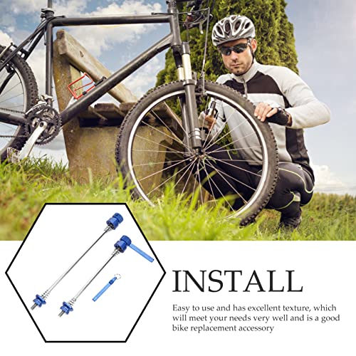 BESPORTBLE 1 Conjunto De Espeto Antibicicleta Liberação Rápida Espeto De Travamento Seguro Rodas De