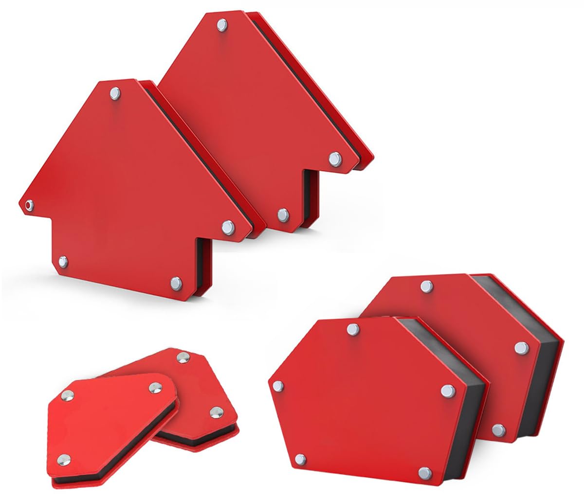Magnetic Welding Holder 6PCS Set Angle Soldering Locator Strong Magnetic Welding Corner Holder Positioner Locator Welding Tool Accessories