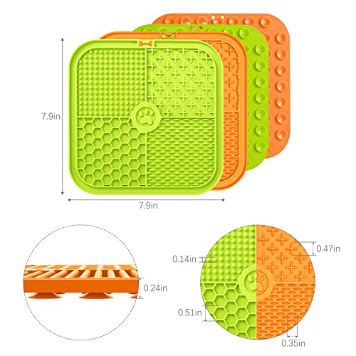 Mateeylife Licking Mats For Dogs And Cats, Premium Lick Pad With Suction Cups For Dog Anxiety Relief, Dog Puzzle Enrichment Toys For Boredom Reducer, Dog Food Mat Perfect For Bathing Grooming #TOP6