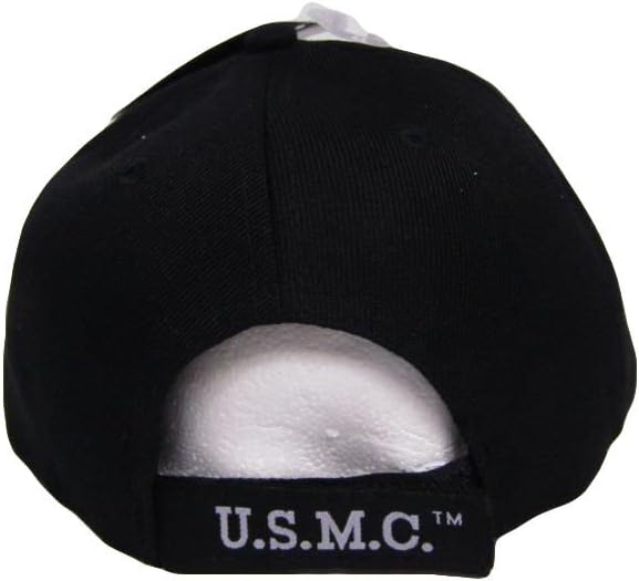 USMC Marines Marine Corps EGA United States Black Semper Fi Embroidered Cap Hat 4-07-C - Image 2