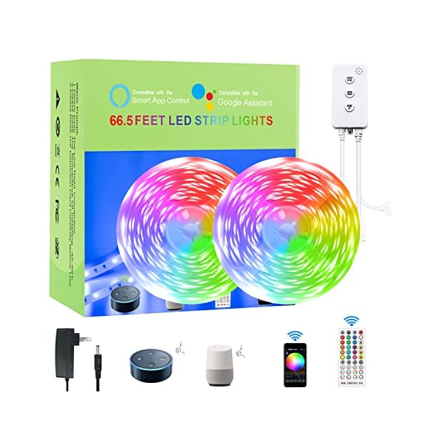 HEDYNSHINE Led Lights for Bedroom, RGB Color Changing LED Strip Lights