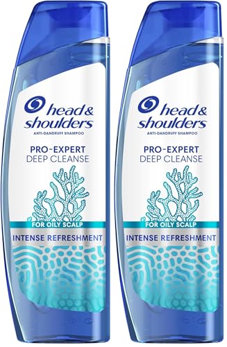 Head & Shoulders Deep Cleanse Scalp Detox Anti-Dandruff Shampoo - With Sea Minerals - Up to 100% Dandruff Free - 300ml (Pack of 2)