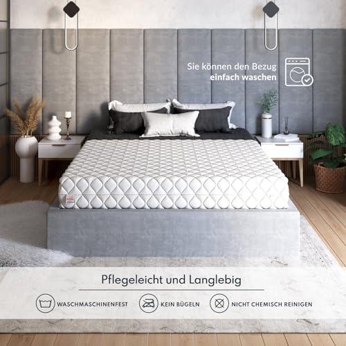 Kaltschaummatratze 160 x 200 cm mit Härtegrad H3 und H4