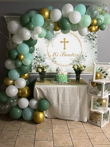 Accessoires de décoration pour fête de baptême Mi Bautizo rapide