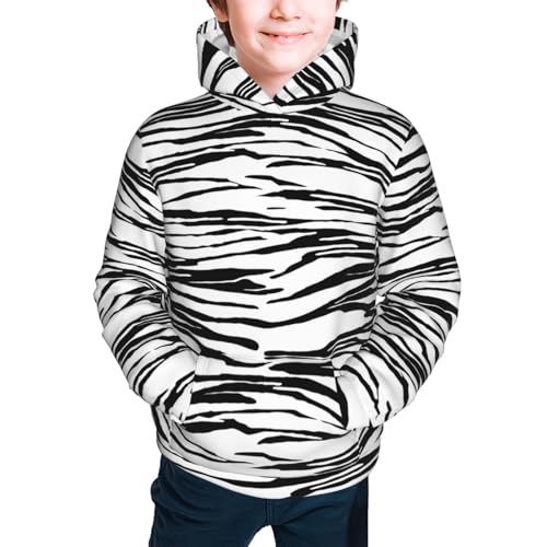 Lines Stripes Wavy Kid Hoodies Boys Sweatshirts Girls Pullover with Pocket3