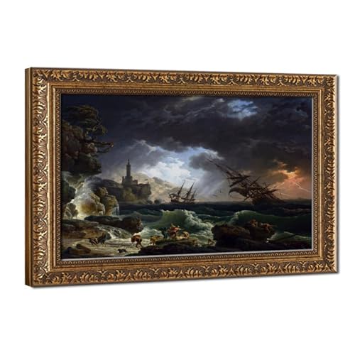 Affiches sur toile de Claude Vernet pour sublimer l'ambiance de votre grand salon
