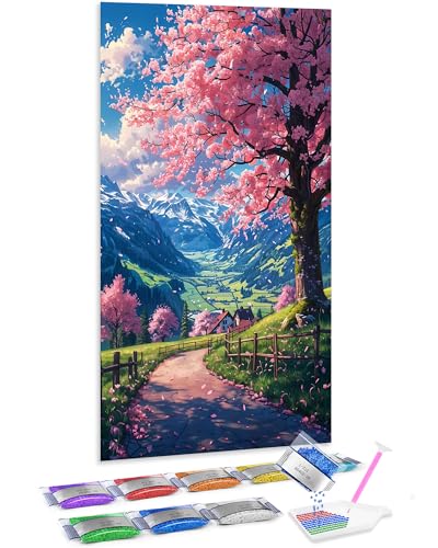 Kit de diamond painting 5D Jumpdot de 70x40 cm para relajarte creando manualidades de adultos