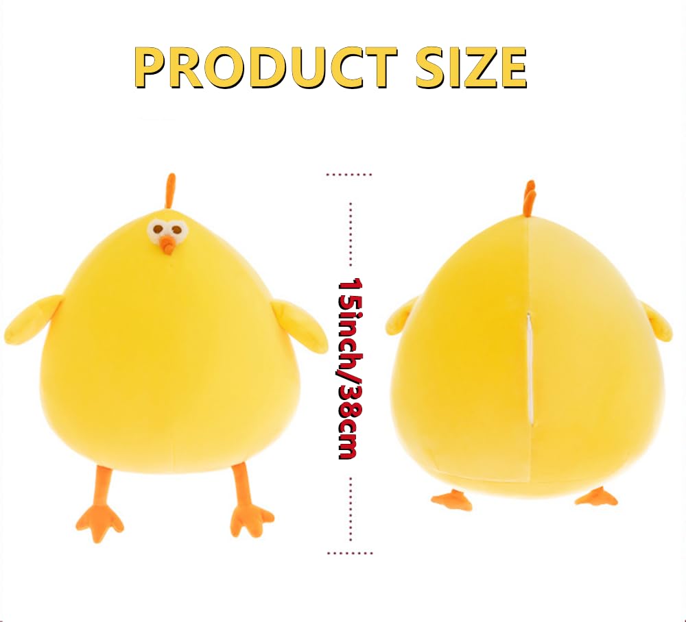 NatureMan Funny Fat Chicken Plush Pillow,38cm Super Soft Simulation Mother Hen Doll - Image 4