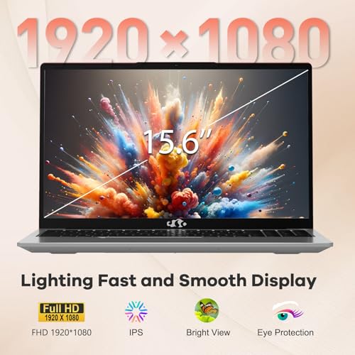 Image of NIMO 15.6 inch IPS FHD-Gaming-Laptop,AMD Ryzen 5 6600H 16GB DDR5 RAM 1TB SSD (Beat i5-1335U, 6 Cores Up to 4.5GHz) AMD Radeon 660M GPU-Computer with 100W Type-C Charger Backlit Keyboard Fingerprint