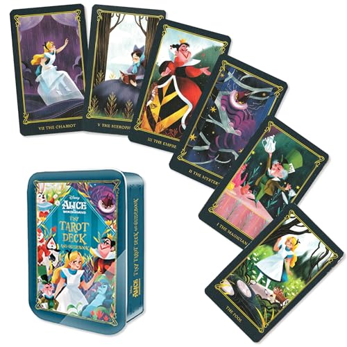 �y�ʃP�[�X����z�A���X�E�C���E�����_�[�����h �^�C�j�[ �^���b�g Alice in Wonderland Tiny Tarot Deck and Guidebook �^���b�g�肢�� ���{�������t�� FLATLAND ���K�i �^���b�g�J�[�h 78�� �~�j�T