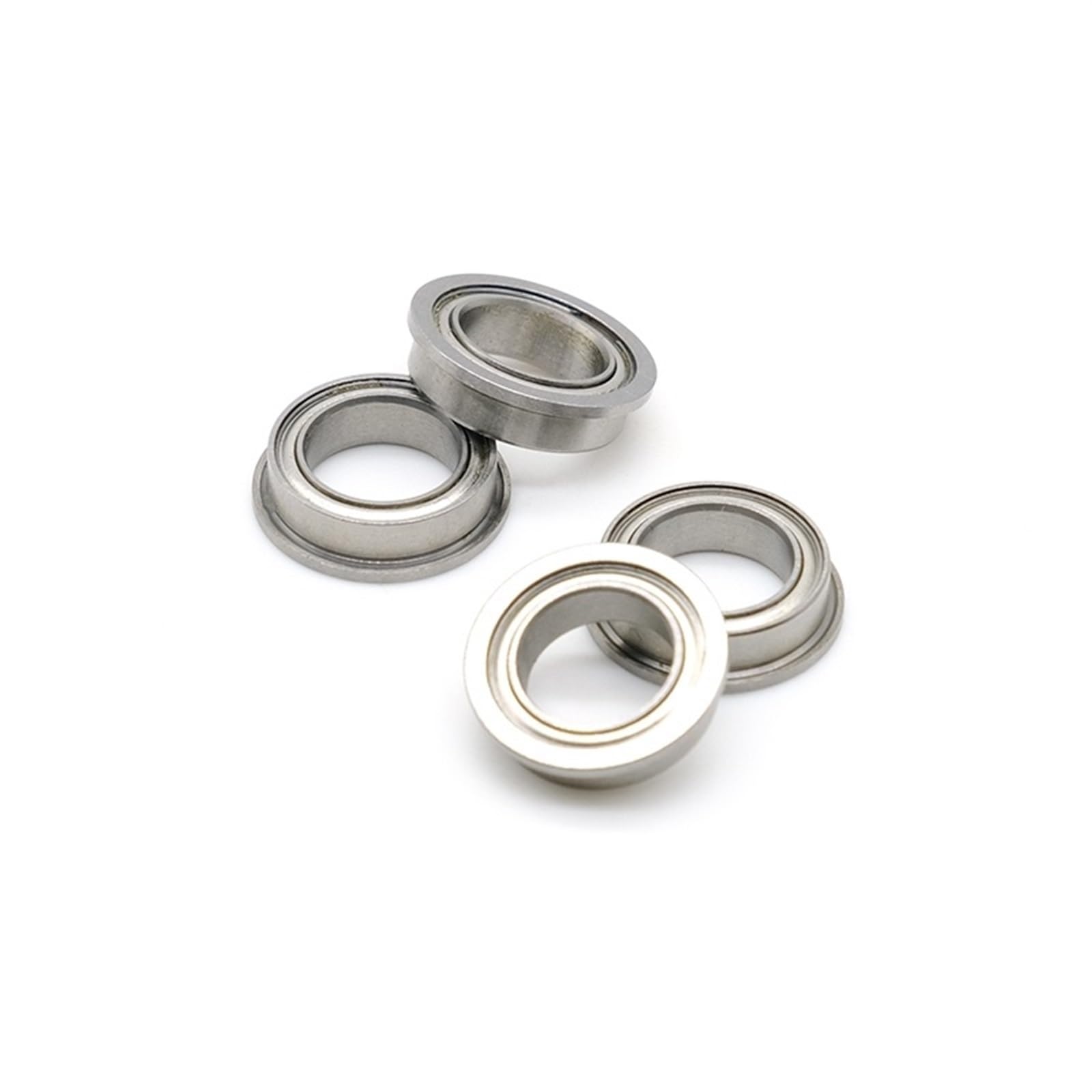 10 Uds F696ZZ ABEC-7 rodamiento de bolas con brida 6x15x5mm rodamientos de acero cromado blindados de Metal