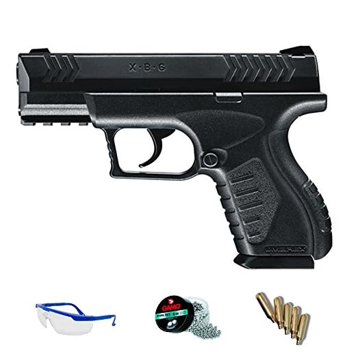 Umarex Pack Pistola XBG de balines - Arma de CO2 Calibre 4.5mm perdigones de Acero <3,5J
