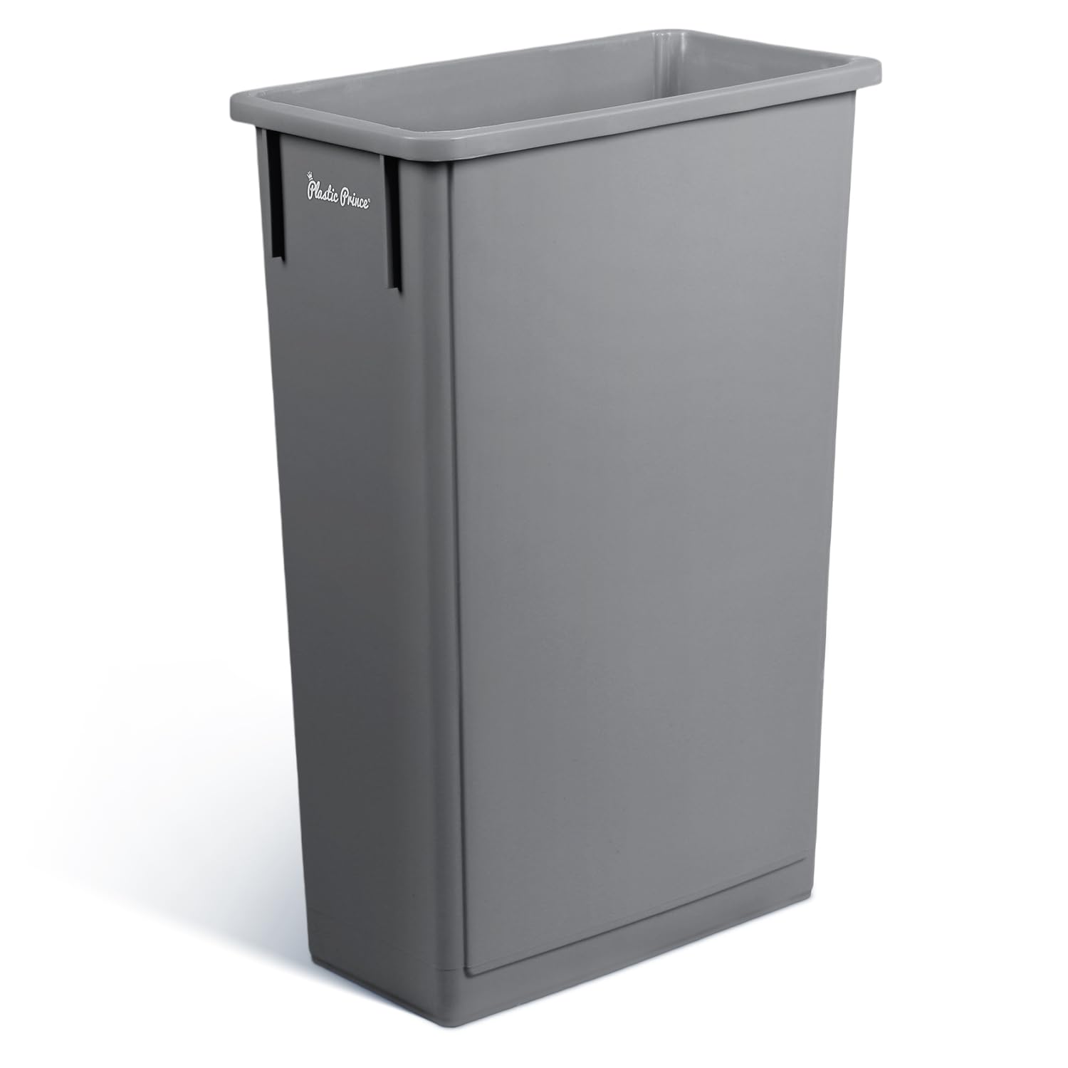 PLASTIC PRINCE 23 Gallon Slim Trash Can Kitchen, Commercial Tall Trash Bin Narrow, Rectangular Slim Jim Skinny Garbage Can for Home Garage Cabinet