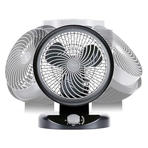 Ozeri Brezza 360 10″ Oscillating Table Fan, with Orbital Motion Technology