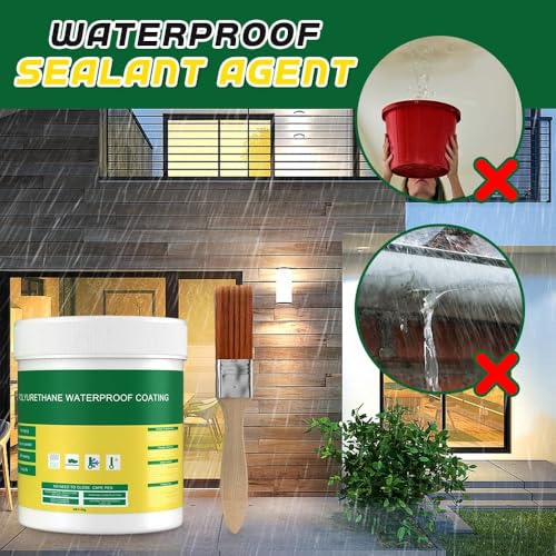 Image of Invisible Waterproof Agent, Waterproof Anti-Leakage Agent,Roof Leak Sealing Adhesive, Invisible Waterproof Seal, Sealant Paste Coating No Pounding Brick Leakage (300 GM)
