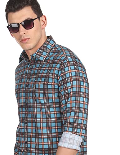 Image of U.S. Polo Assn. Men's Checkered Fitted Shirt