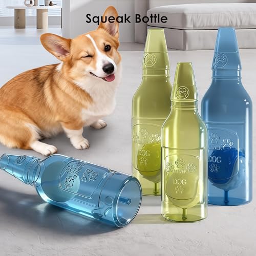 Juguete Mordible Bola Chirriante para Perro Azul Pequeño miniatura 3