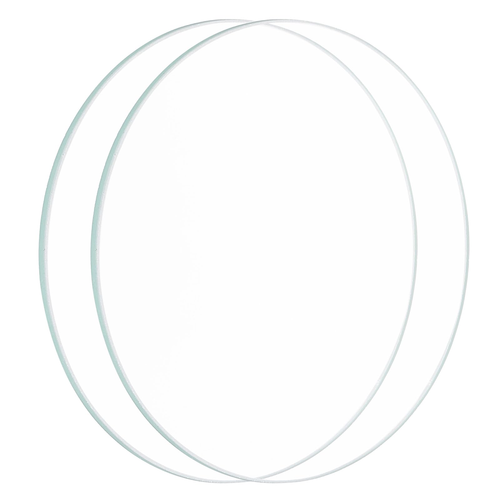 PATIKIL 3.11" Dia LED Lens, 2 Pcs Polished Edge Flashlight Replacement Parts Glass Lens for Light Source Lens Replacement, Transparent