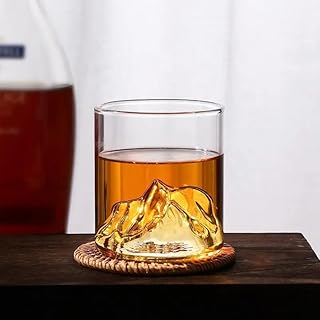 Fuji Mountain Whiskey Double Shot Drinking Glass set 2ct