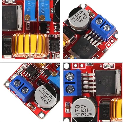 Image of DC-DC Buck Converter Adjustable Step Down Power Supply Module 4V-38V to 1.25V-36V 5A CC CV Low Ripple Voltage Regulator Charger for Lithium Battery LED Driver DIY Projects Pack of 2