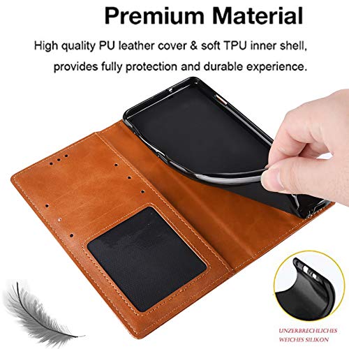 LEYAN Cover per Xiaomi Poco M3, Custodia Folio in