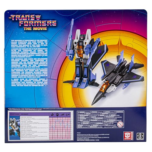 Figurine Hasbro The Transformers : The Movie Skywarp 14 cm Rétro Mixte Adulte - vue 6