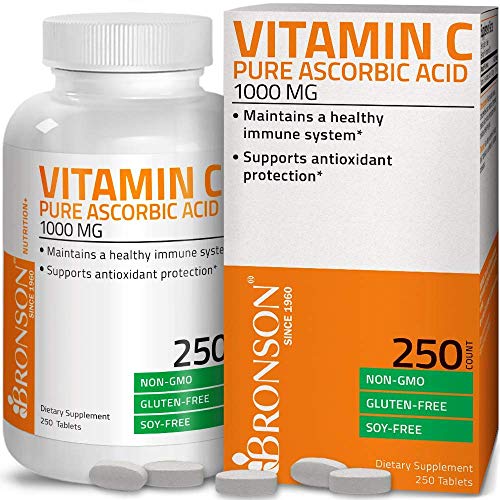 Bronson Vitamin C 1000 Mg Premium Non-Gmo Ascorbic Acid Zinc Triple Play 30 Mg Triple Coverage Immune Support Zinc Supplement #TOP1