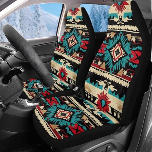 Housses de siège de voiture avant confort amérindien souple pour housse couverture auto