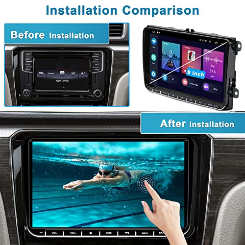 Hikity 9 HD Autoradio Android per VW Golf 5 T5