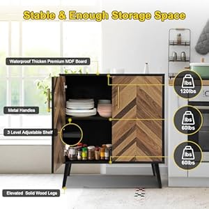 Sihanmblackstoragecabinet2doorsmodernaccentcabinetfreestandingsideboardbuffetcabinetwithshelveswoodsmallstoragecabinetforlivingroomkitchenhallwayentryway Urban Country Home Decor Sihanm black storage cabinet 2 doors modern accent cabinet free standing sideboard buffet cabinet with shelves wood small storage cabinet for living room kitchen hallway entryway urban country home decor